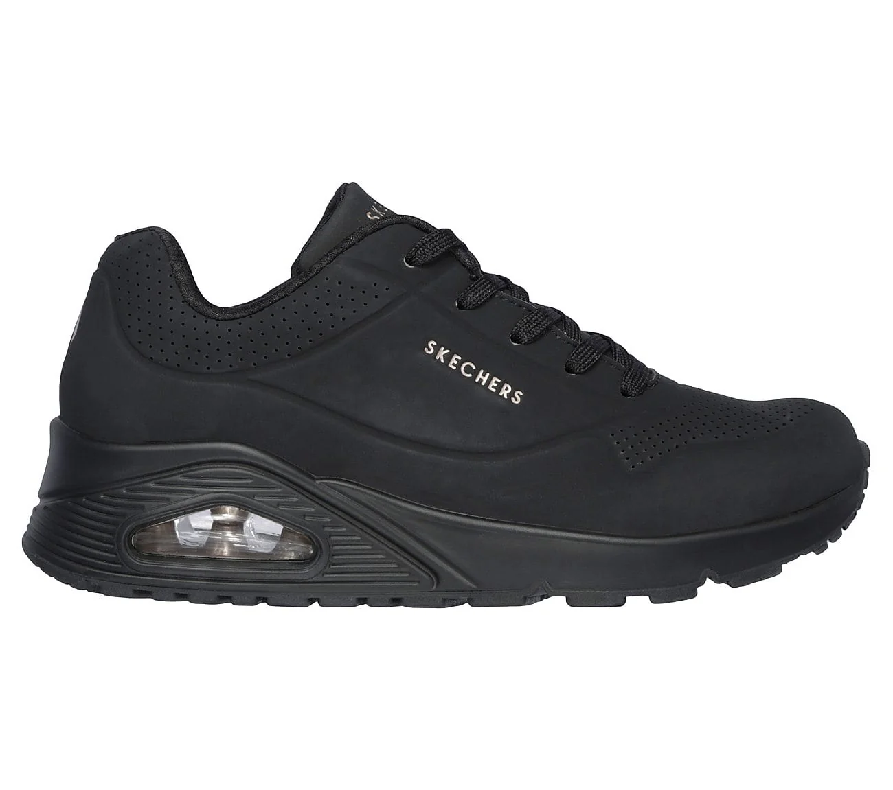 Skechers Women's Uno Sneakers- Black