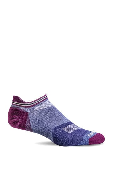 SockWell Women's Moderate Compression Sports Ankle Socks- Flash Lilac