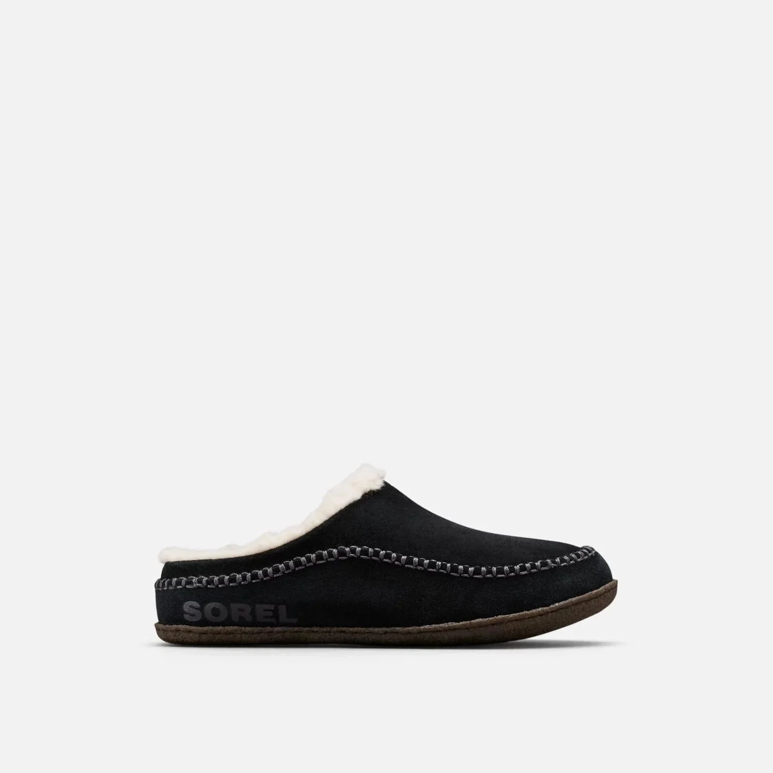 Sorel Men's Falcon Ridge II Slippers- Black/ Dark Stone