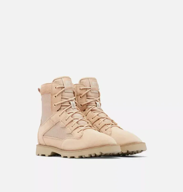 Sorel Women's Caribou On the Move Waterproof Lace Boots- Natural Tan - Image 2