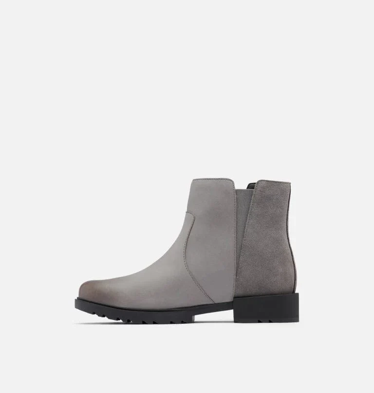 Sorel Women's Emelie ll Zip Waterproof Boot - Quarry/ Black - Image 3