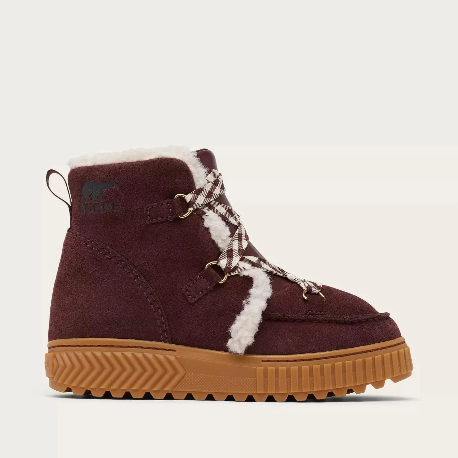 Sorel Women's Ona Ave Alpine Waterproof Boots- Redwood/ Gum 2