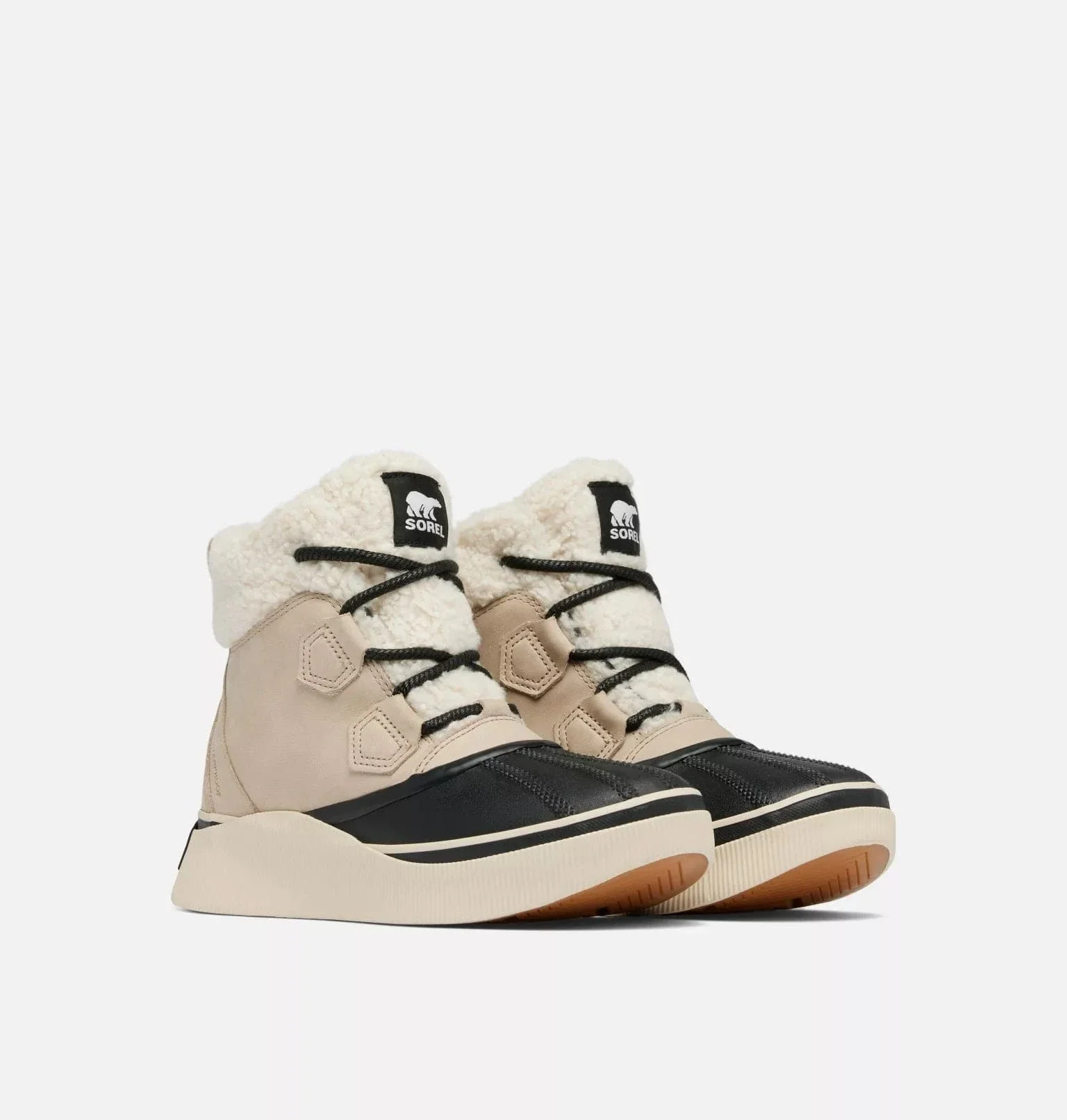 Sorel Women's Out N About IV Chillz Waterproof Boots- Omega Taupe/ Black - Image 2