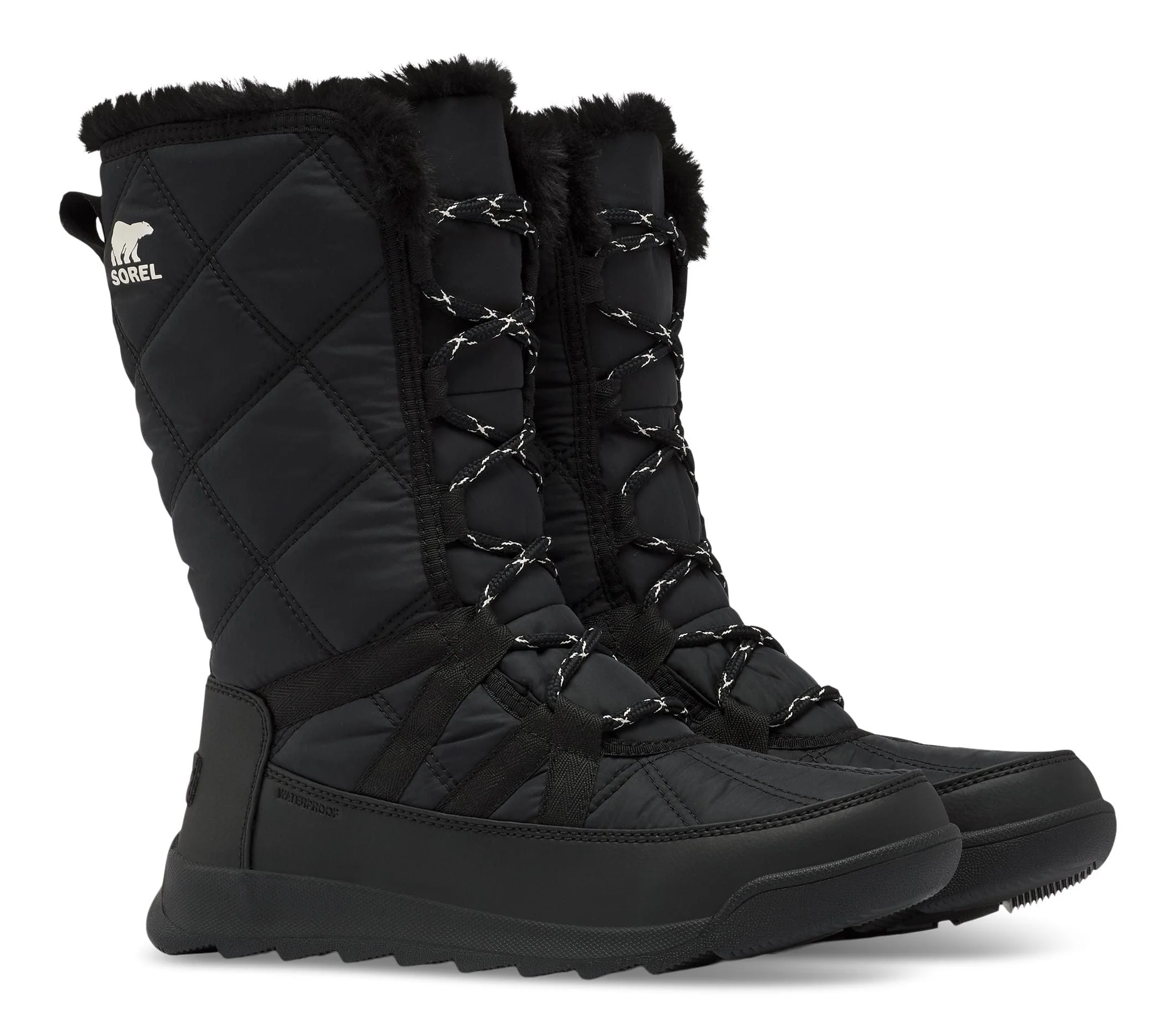 Sorel Women's Whitney II Tall Lace Waterproof Boots- Black - Image 4