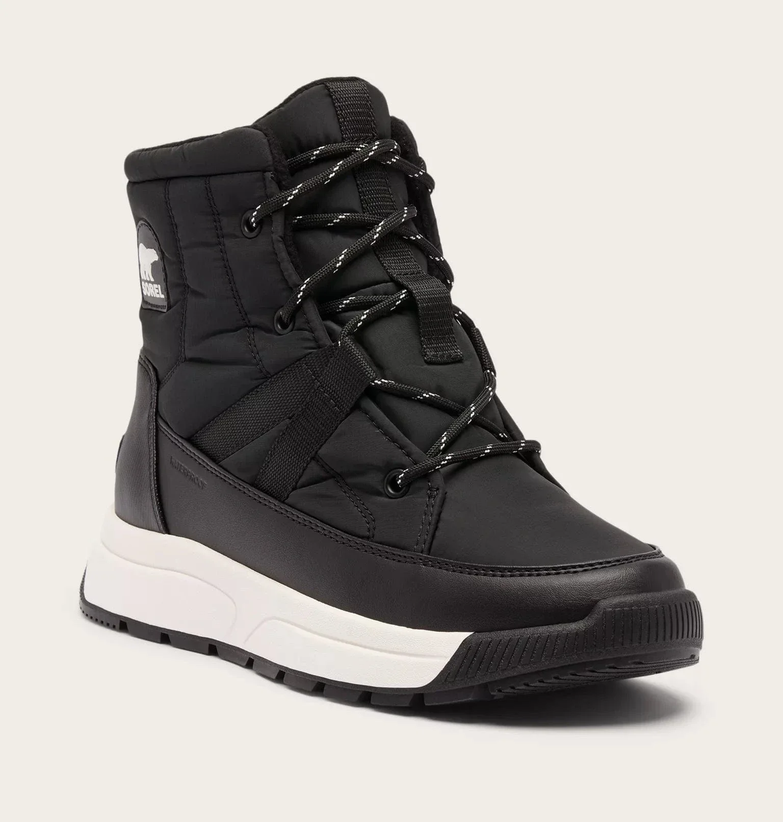 Sorel Women's Whitney III Mid Waterproof Boots- Black/ Sea Salt - Image 2