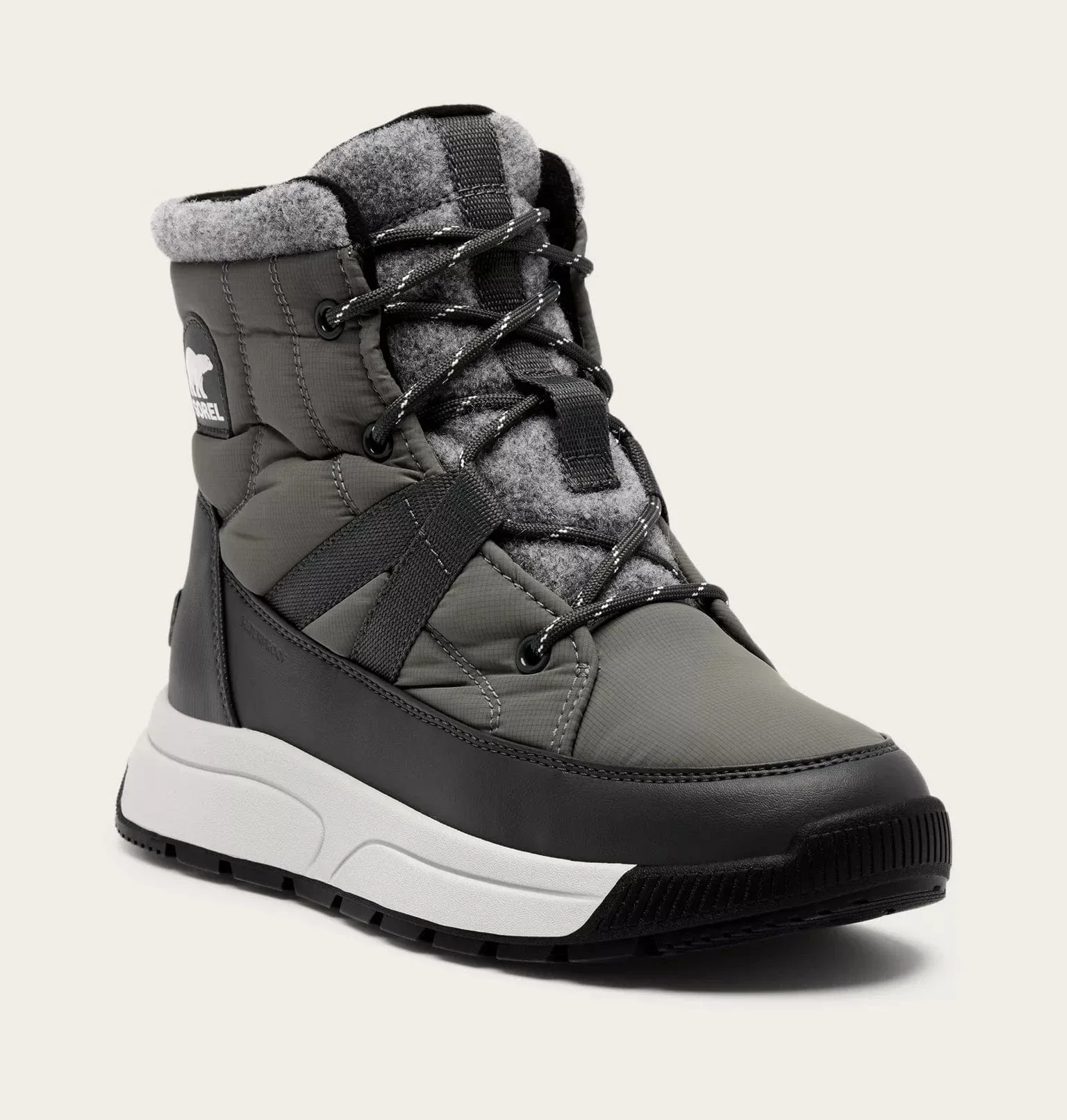 Sorel Women's Whitney III Mid Waterproof Boots- Quarry/ Grill - Image 2