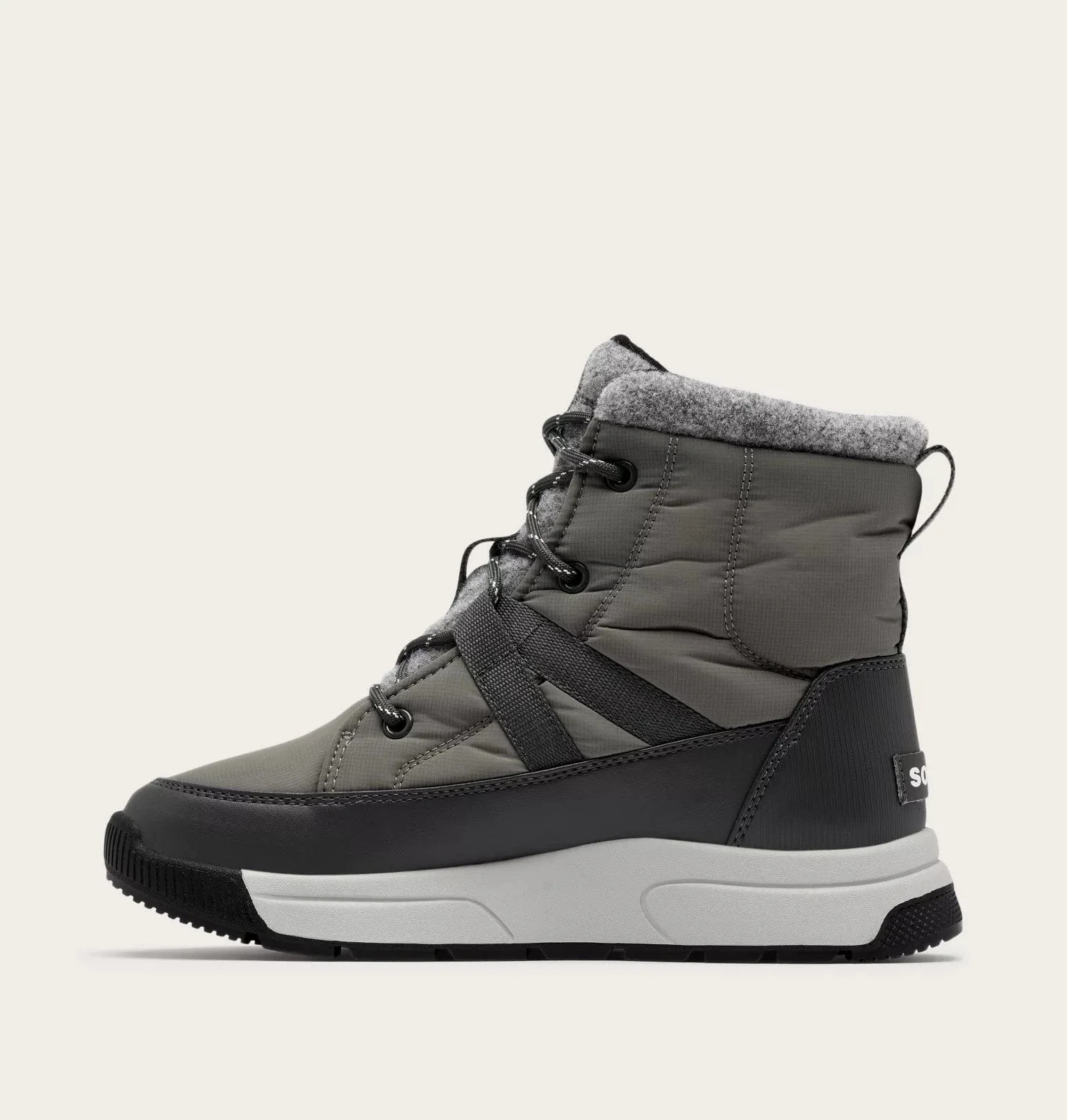 Sorel Women's Whitney III Mid Waterproof Boots- Quarry/ Grill - Image 3