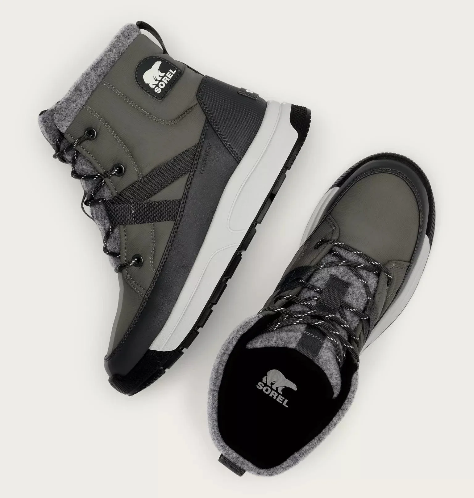 Sorel Women's Whitney III Mid Waterproof Boots- Quarry/ Grill - Image 4