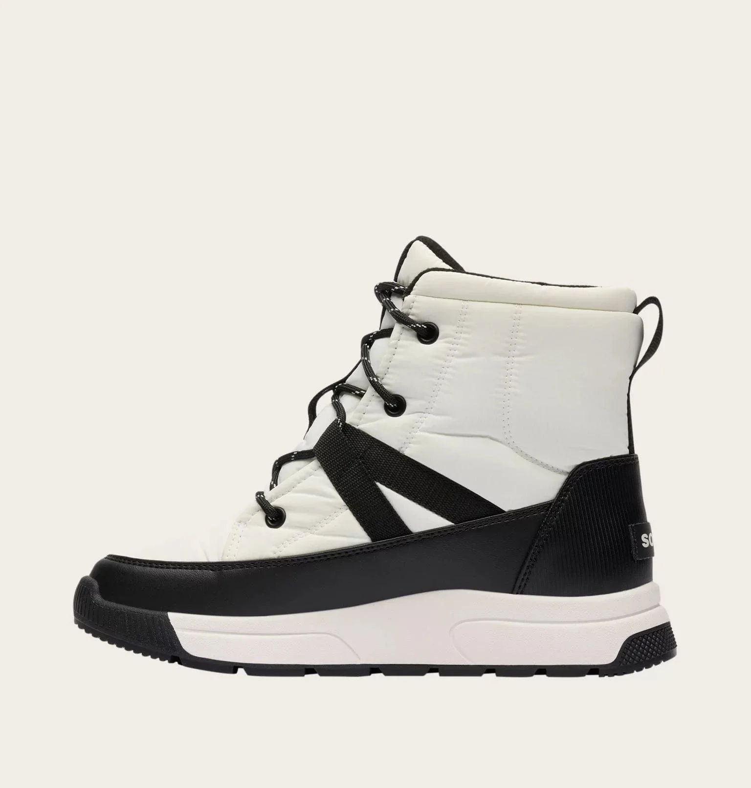 Sorel Women's Whitney III Mid Waterproof Boots- Sea Salt/ Black - Image 3