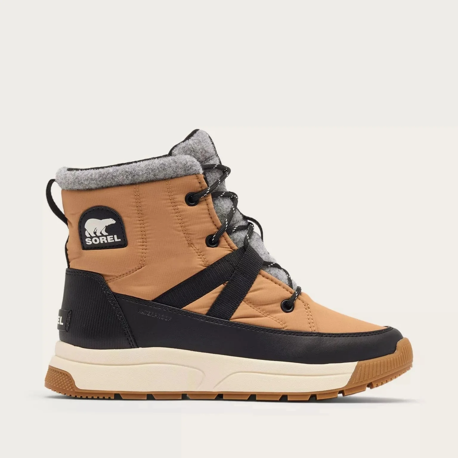 Sorel Women's Whitney III Mid Waterproof Boots- Tawny Buff/ Black