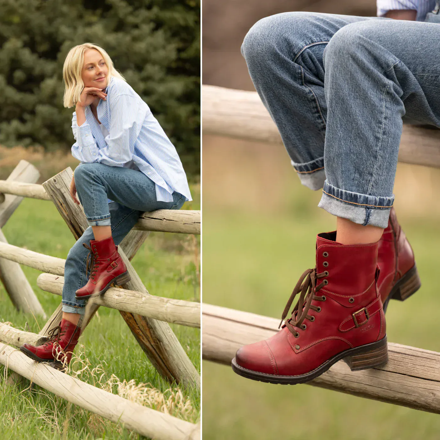 Taos Women's Crave Boots- Red - Image 3