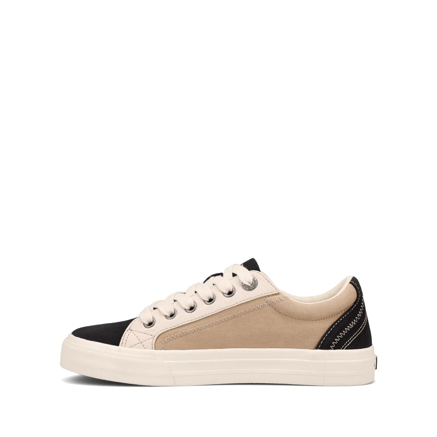 Taos Women's Plim Soul Canvas Sneakers- Black Tan Multi - Image 3