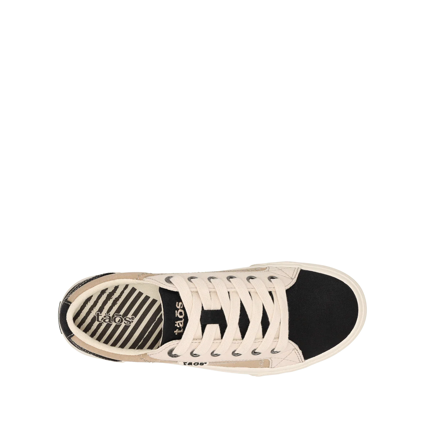 Taos Women's Plim Soul Canvas Sneakers- Black Tan Multi - Image 4