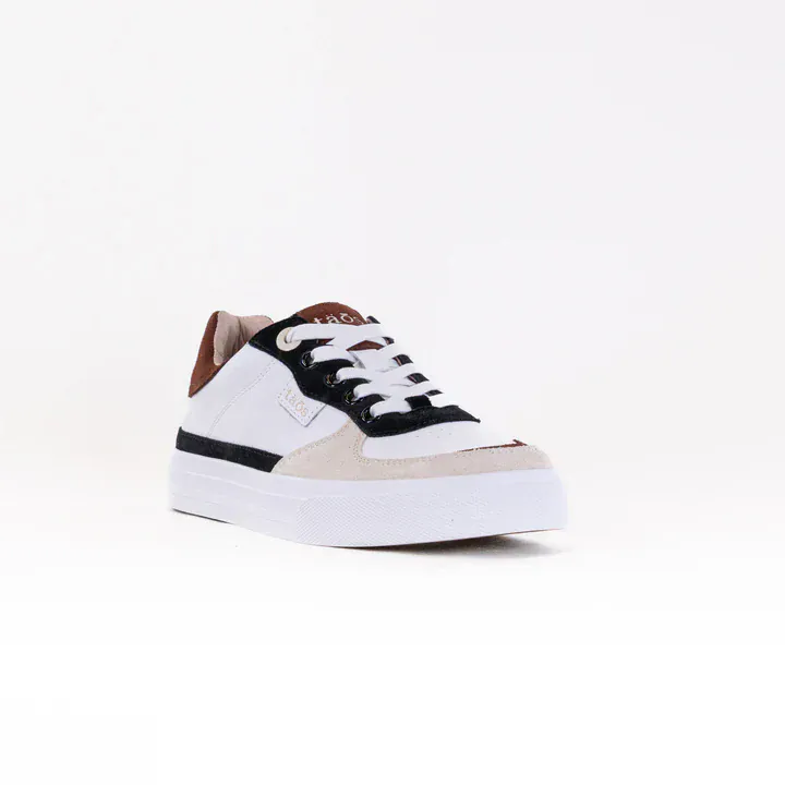 Taos Women's Pop Soul Leather Sneakers- Black & Brown Multi - Image 2