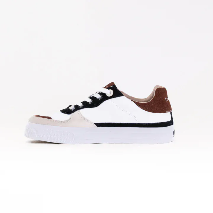 Taos Women's Pop Soul Leather Sneakers- Black & Brown Multi - Image 5