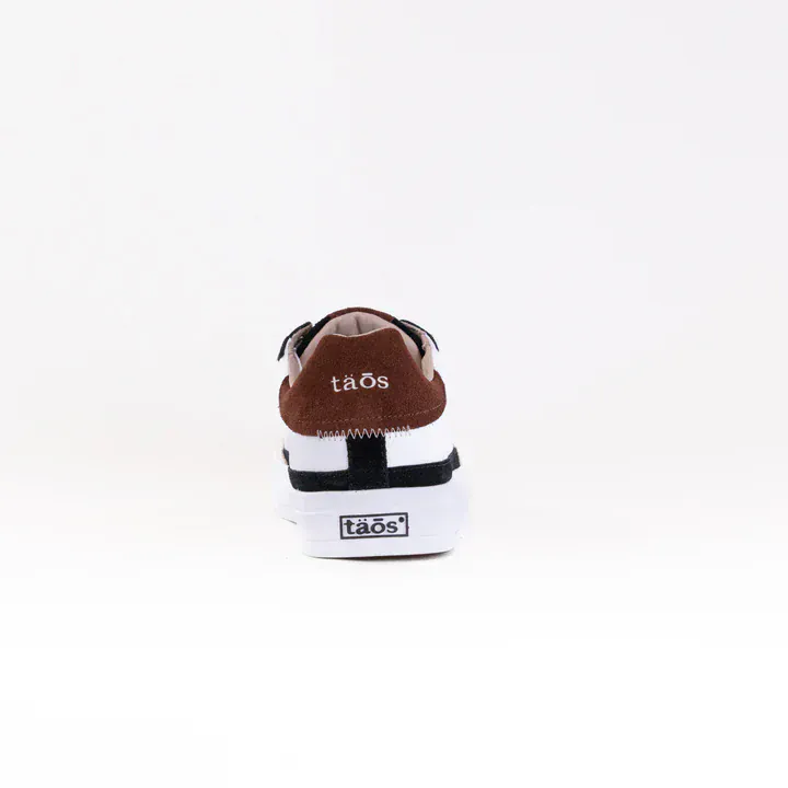 Taos Women's Pop Soul Leather Sneakers- Black & Brown Multi - Image 6