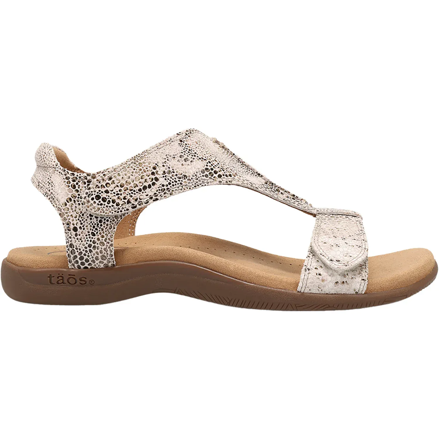 Taos Women's The Show Sandals- Brown Snake