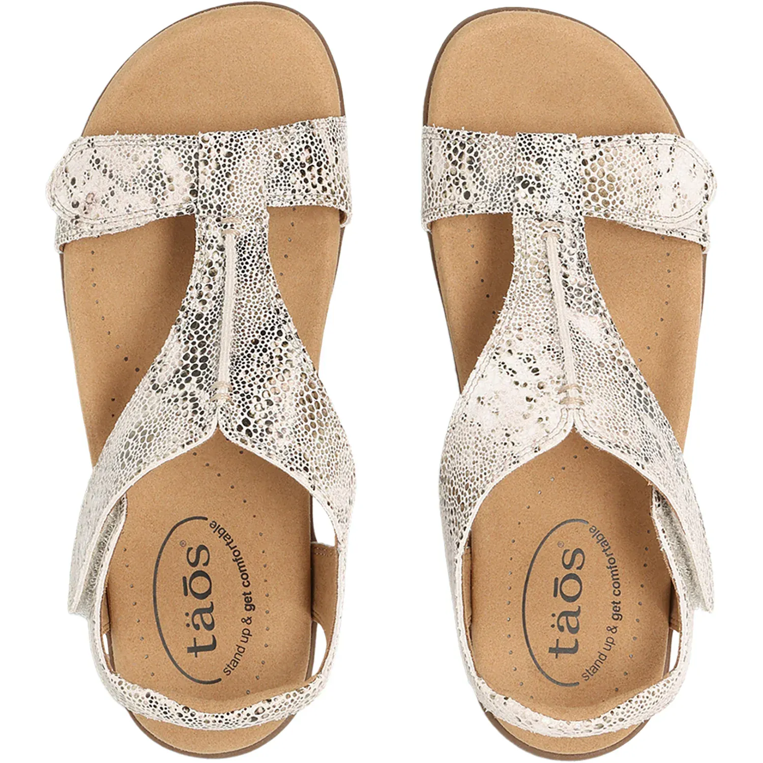 Taos Women's The Show Sandals- Brown Snake - Image 5
