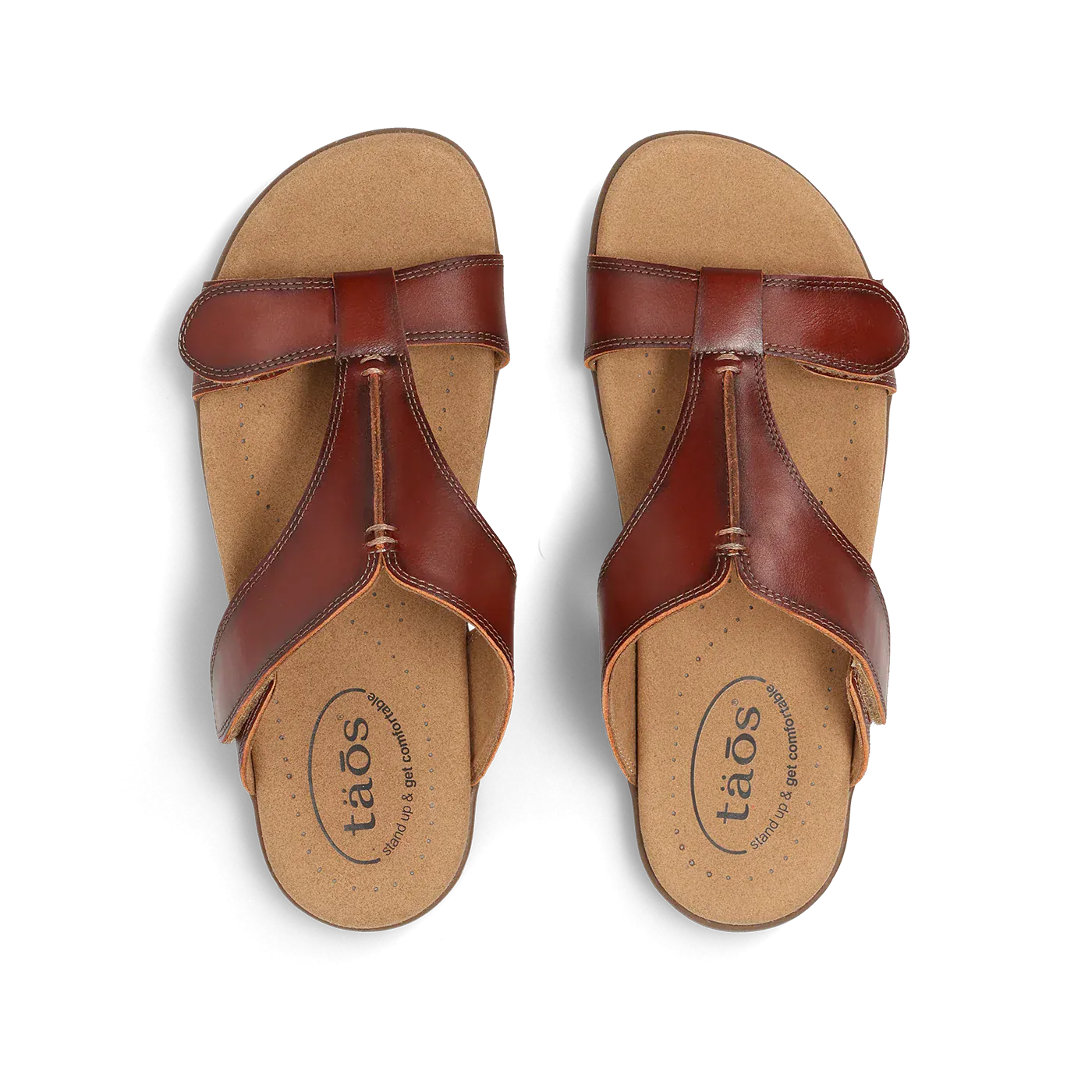 Taos Women's The Show Slide Sandals- Cognac - Image 5
