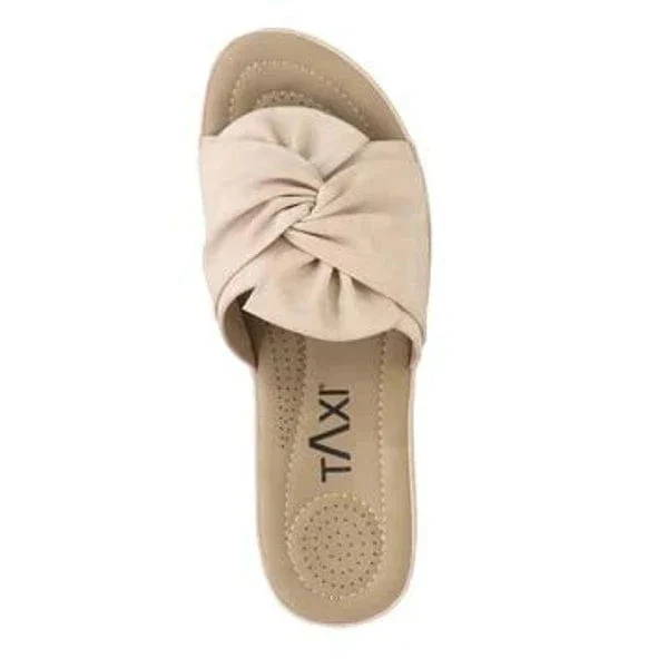 Taxi Women’s Janice 05 Wedge Sandals- Nude - Image 4