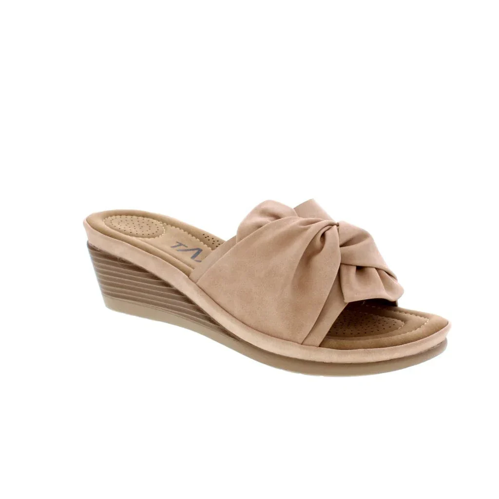 Taxi Women’s Janice 05 Wedge Sandals- Nude - Image 6