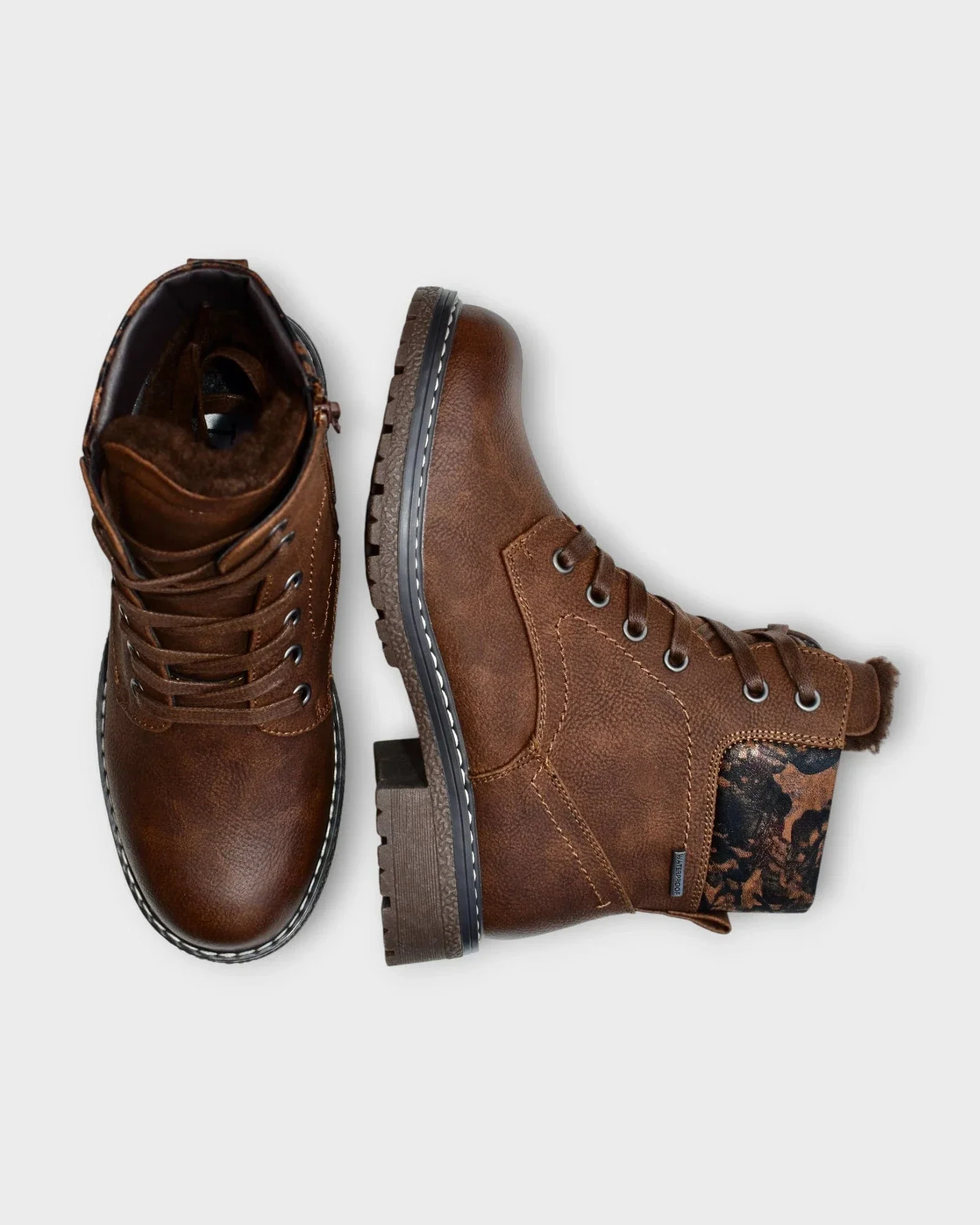Taxi Women's Dakota-01 Waterproof Boots- Print Tan - Image 5