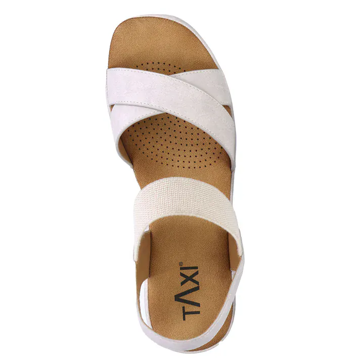 Taxi Women's Monica 01 Heeled Sandals- Light Grey - Image 2