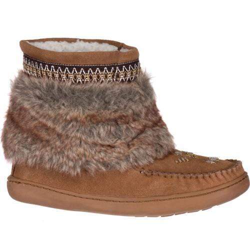 Taxi Women's Lucky-05 Short Mukluk Boots- Chestnut
