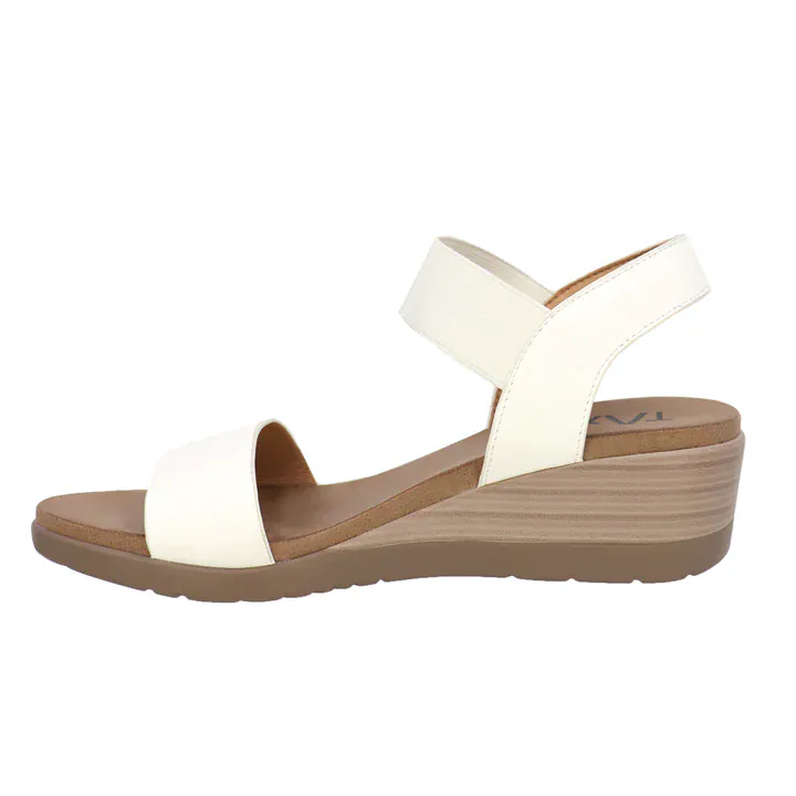 Taxi Women's Debbie 01 Wedge Sandals- White - Image 2