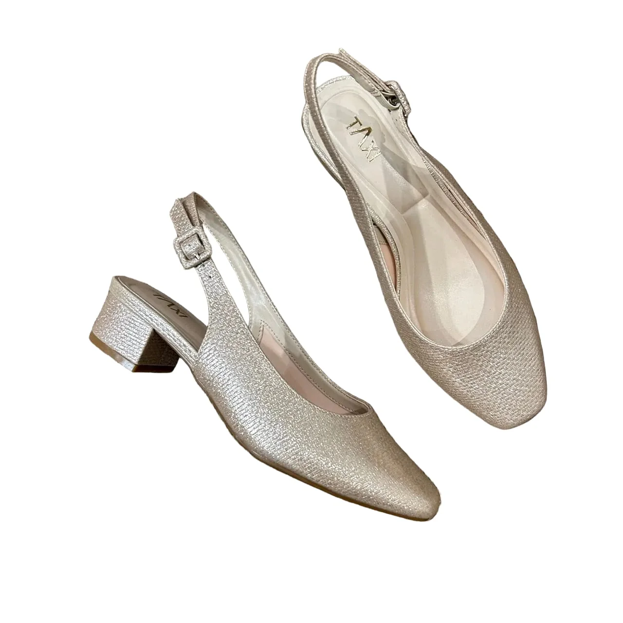 Taxi Women's Iris 01W Low Heels- Champagne