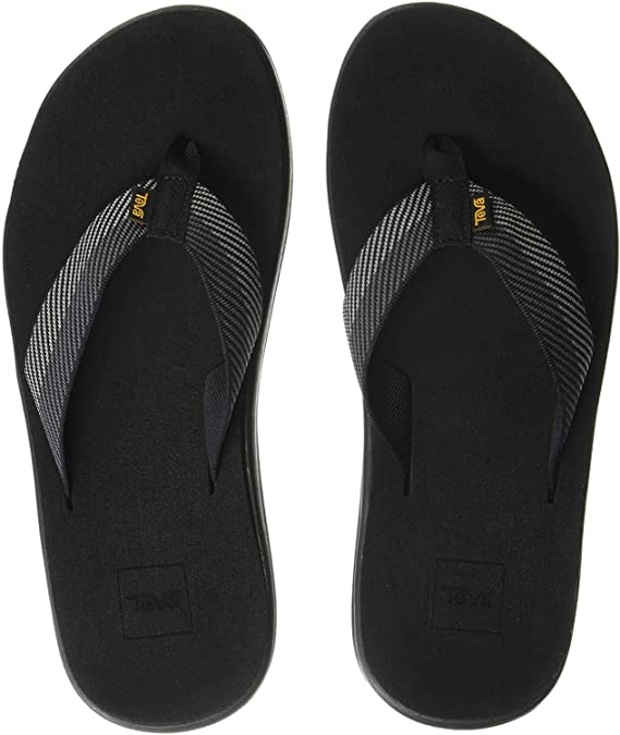 Teva Men's Voya Flips- Black/ Grey - Image 3