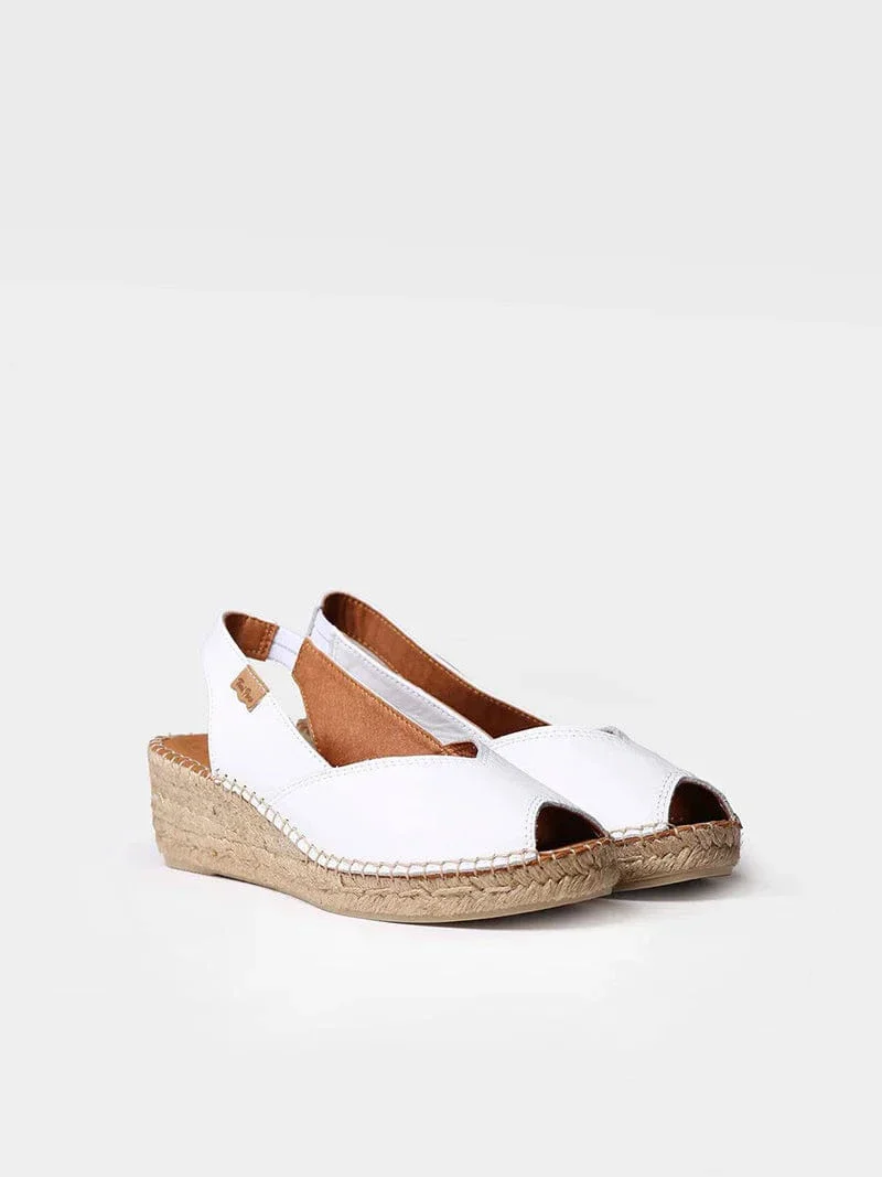 Toni Pons Women's Bernia-P Espadrille Wedges- White - Image 2