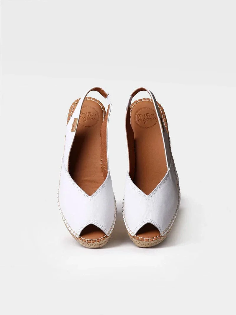 Toni Pons Women's Bernia-P Espadrille Wedges- White - Image 3