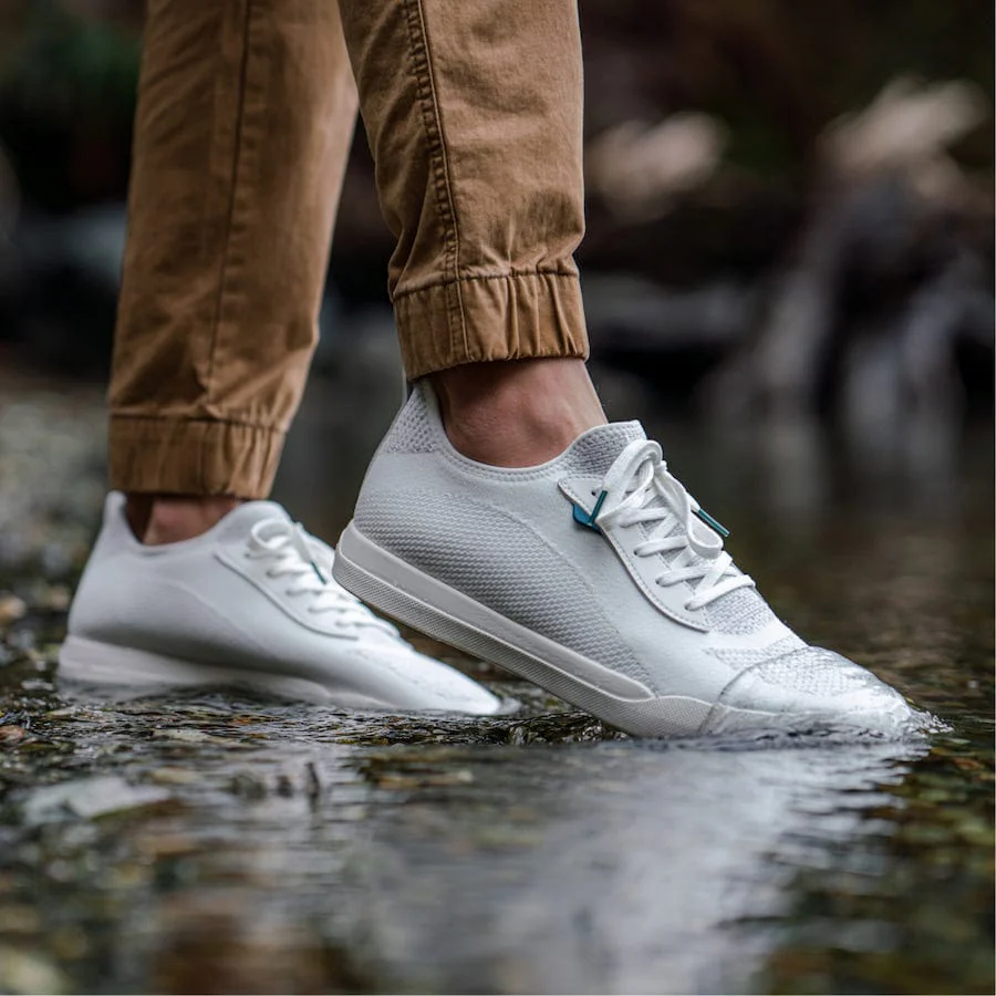 Vessi Men's Weekend Sneakers- Marble White - Image 6