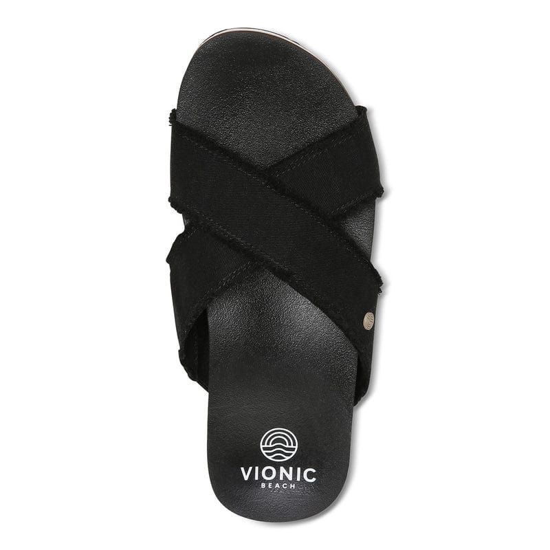 Vionic Women's Boardwalk Panama Slide Sandals- Black - Image 3