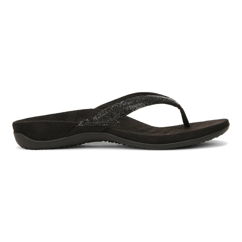 Vionic Women's Dillon Shine Flip Flops- Black - Image 2