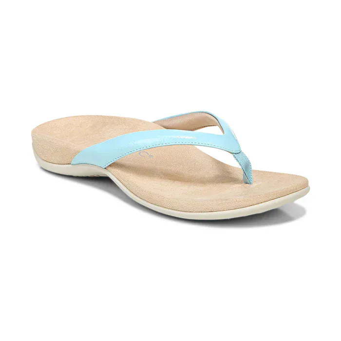 Vionic Women's Dillon Flip Flops- Porcelain Blue