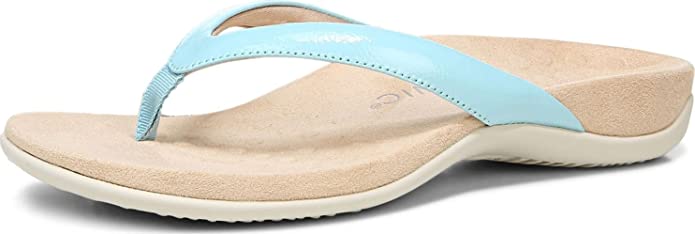 Vionic Women's Dillon Flip Flops- Porcelain Blue - Image 3