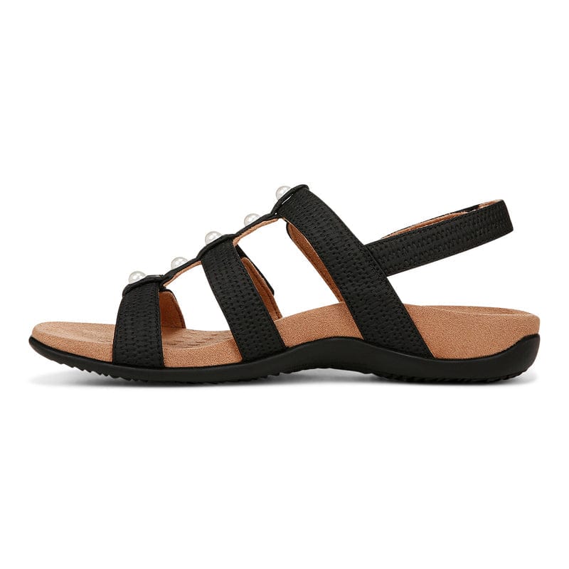 Vionic Women's Amber Sandals - Black/ Pearl - Image 4