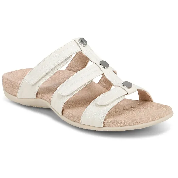 Vionic Women's Amber Slide Sandals- White
