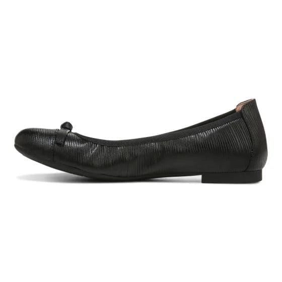Vionic Women's Amorie Ballet Flats- Wavy Black Leather - Image 5