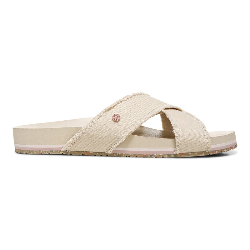 Vionic Women's Boardwalk Panama Slide Sandals- Semolina - Image 2