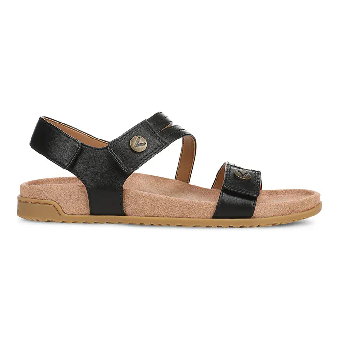 Vionic Women's Essie Sandals- Black Leather - Image 2