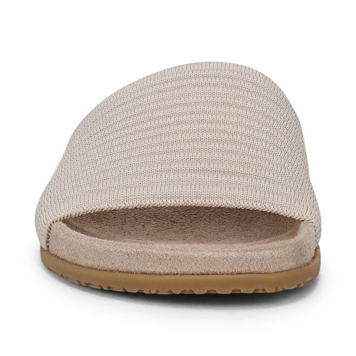 Vionic Women's Evie Knit Slide Sandals- Cream - Image 5