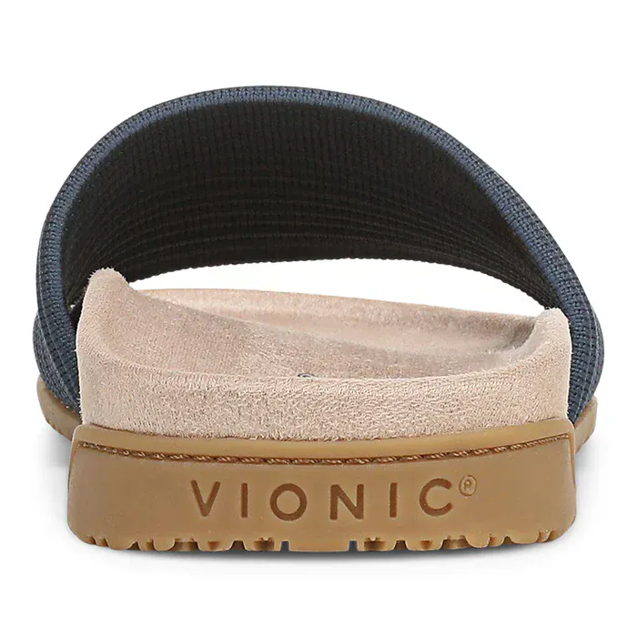 Vionic Women's Evie Knit Slide Sandals- Dark Denim - Image 6