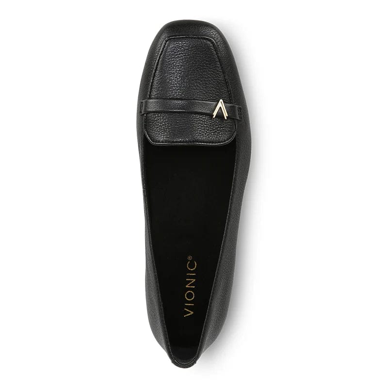 Vionic Women's Hayes Loafer Flats- Black Leather - Image 3