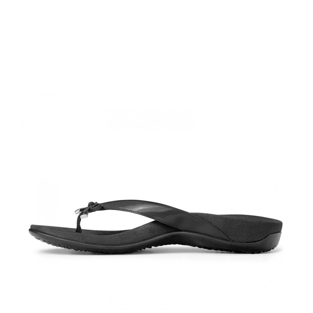 Vionic Women's Bella II Flip Flops- Black Patent - Image 3
