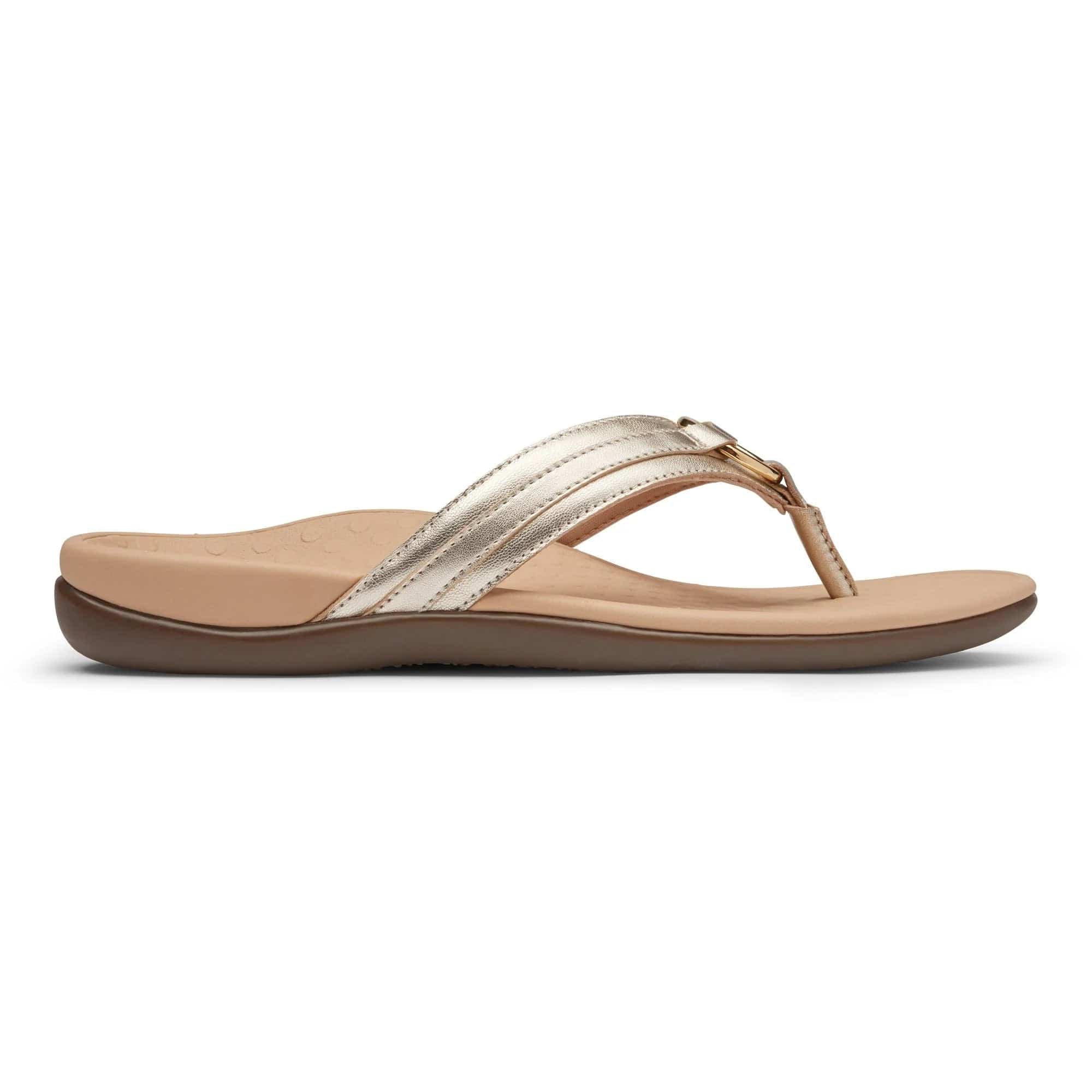 Vionic Women's Aloe Flip Flops- Champagne - Image 2