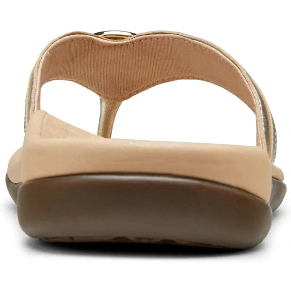 Vionic Women's Aloe Flip Flops- Champagne - Image 3