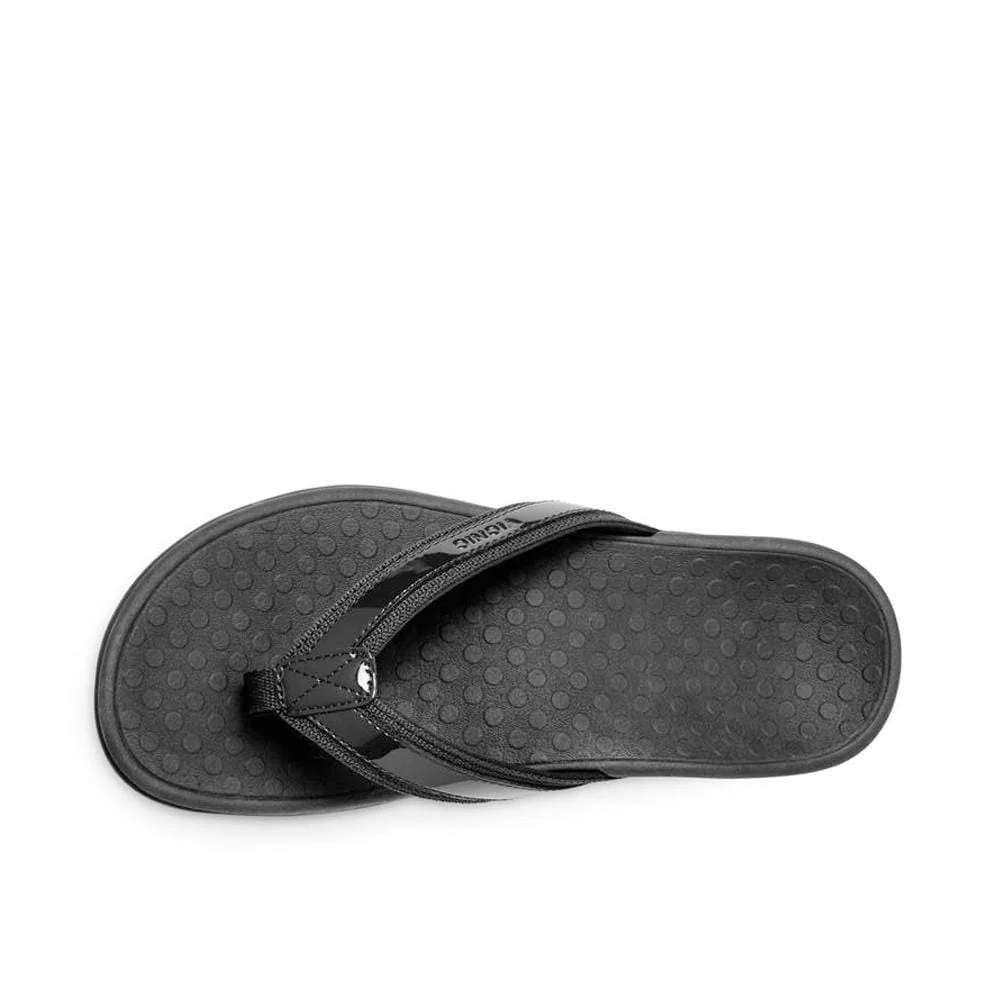 Vionic Women's Tide II Flip Flops- Black Patent - Image 5